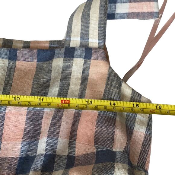 GAL MEETS GLAM COLLECTION Peyton Belted Button Up Plaid Sundress Size 2 NWT - Picture 13 of 15
